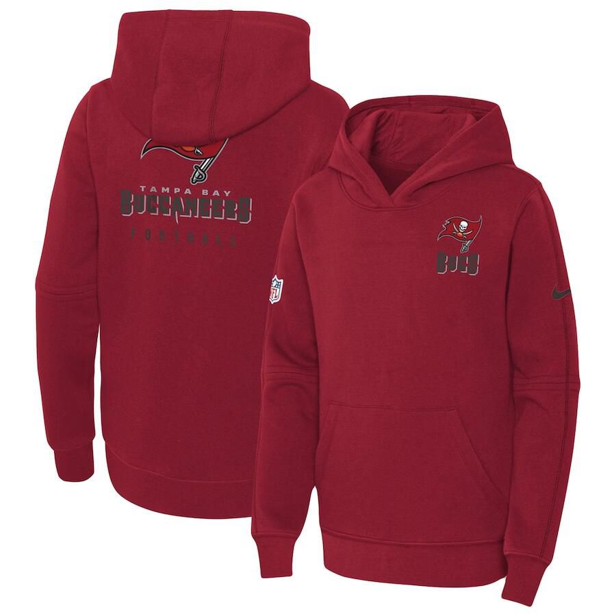 Youth 2023 NFL Tampa Bay Buccaneers red Sweatshirt style 1->tampa bay buccaneers->NFL Jersey